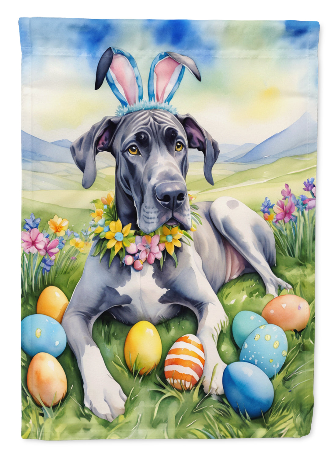 Buy this Great Dane Easter Egg Hunt House Flag