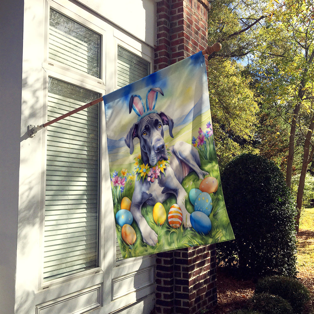 Great Dane Easter Egg Hunt House Flag
