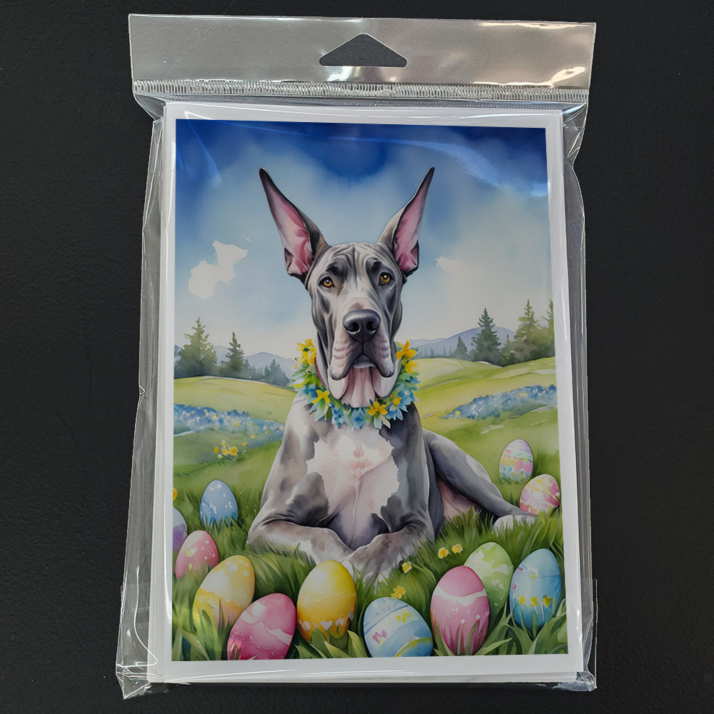 Great Dane Easter Egg Hunt Greeting Cards Pack of 8