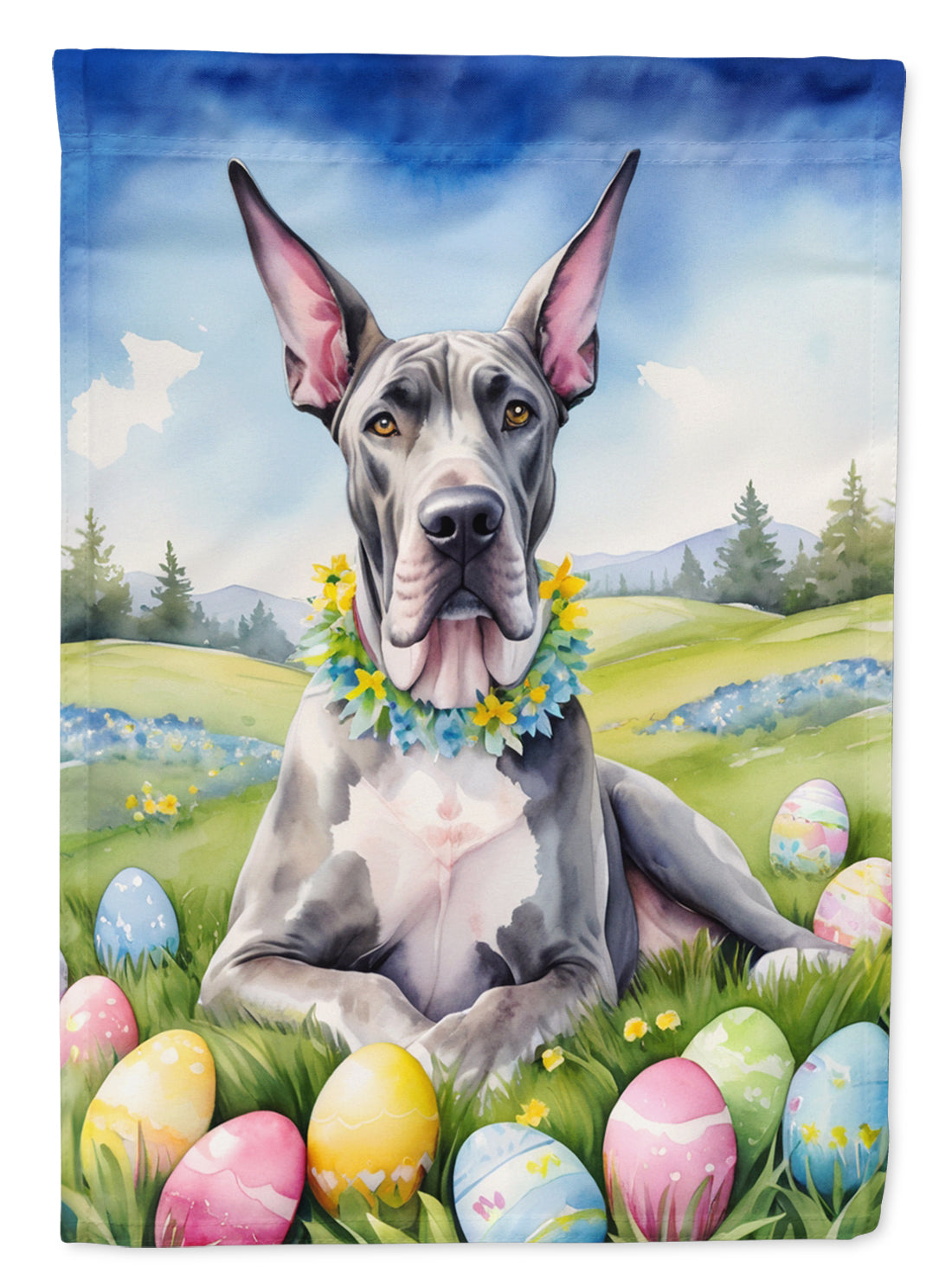 Buy this Great Dane Easter Egg Hunt Garden Flag