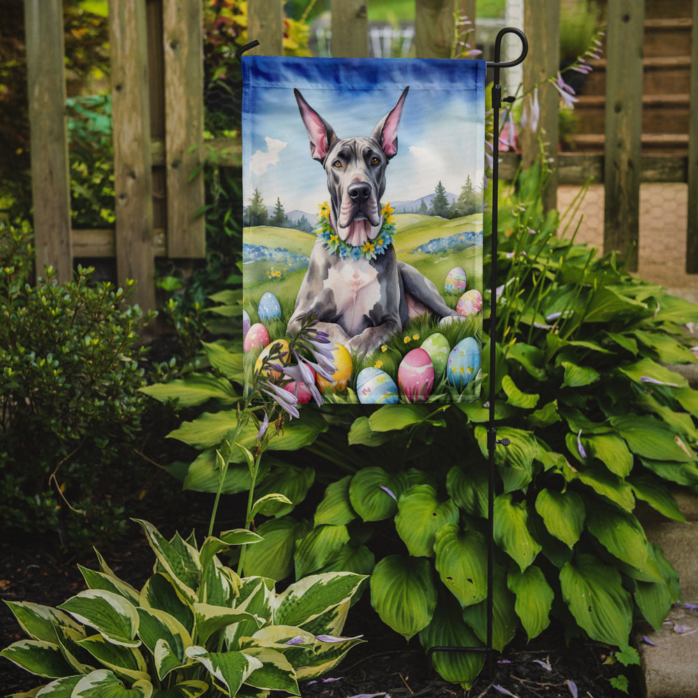 Great Dane Easter Egg Hunt Garden Flag