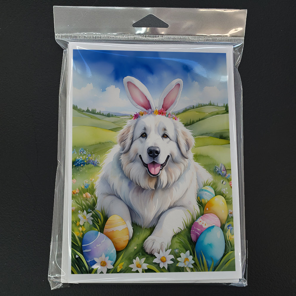 Great Pyrenees Easter Egg Hunt Greeting Cards Pack of 8