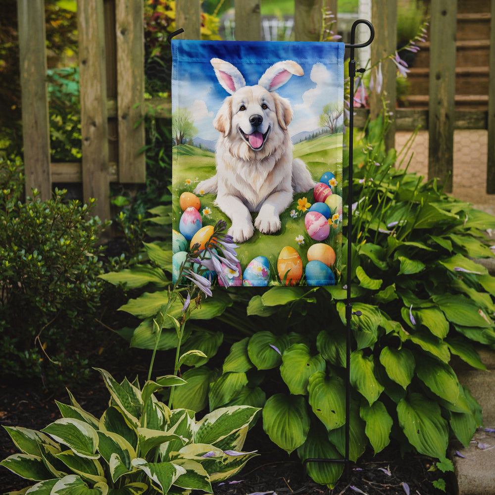 Great Pyrenees Easter Egg Hunt Garden Flag