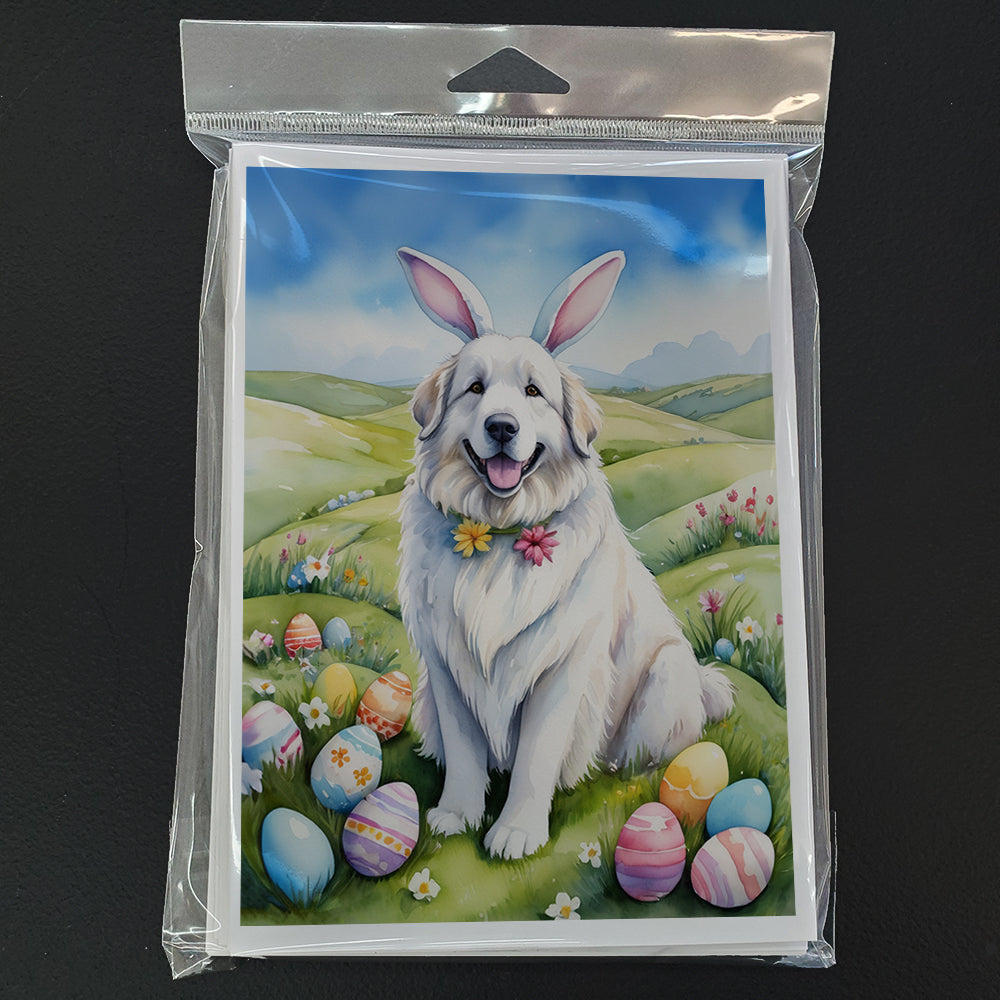 Great Pyrenees Easter Egg Hunt Greeting Cards Pack of 8