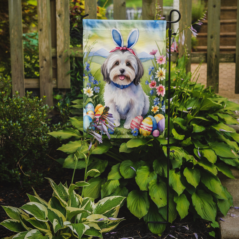Havanese Easter Egg Hunt Garden Flag