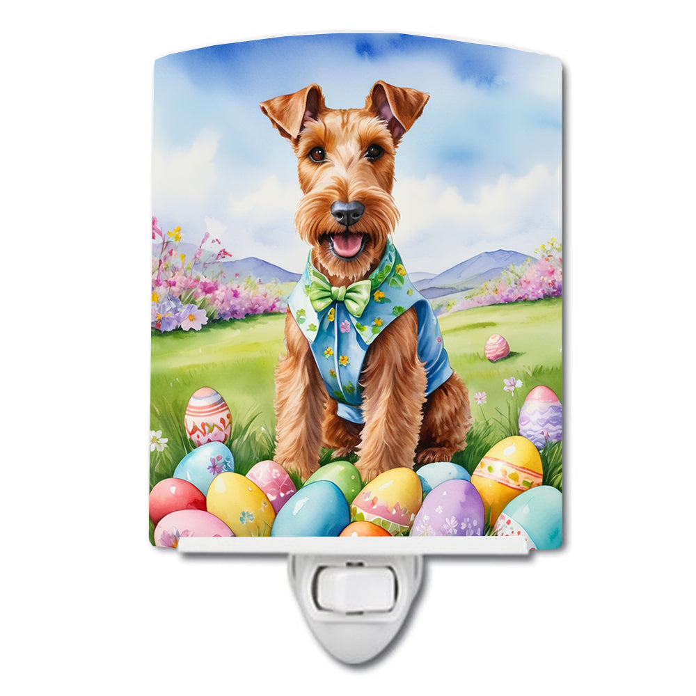 Buy this Irish Terrier Easter Egg Hunt Ceramic Night Light