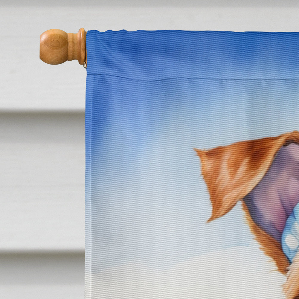 Irish Terrier Easter Egg Hunt House Flag