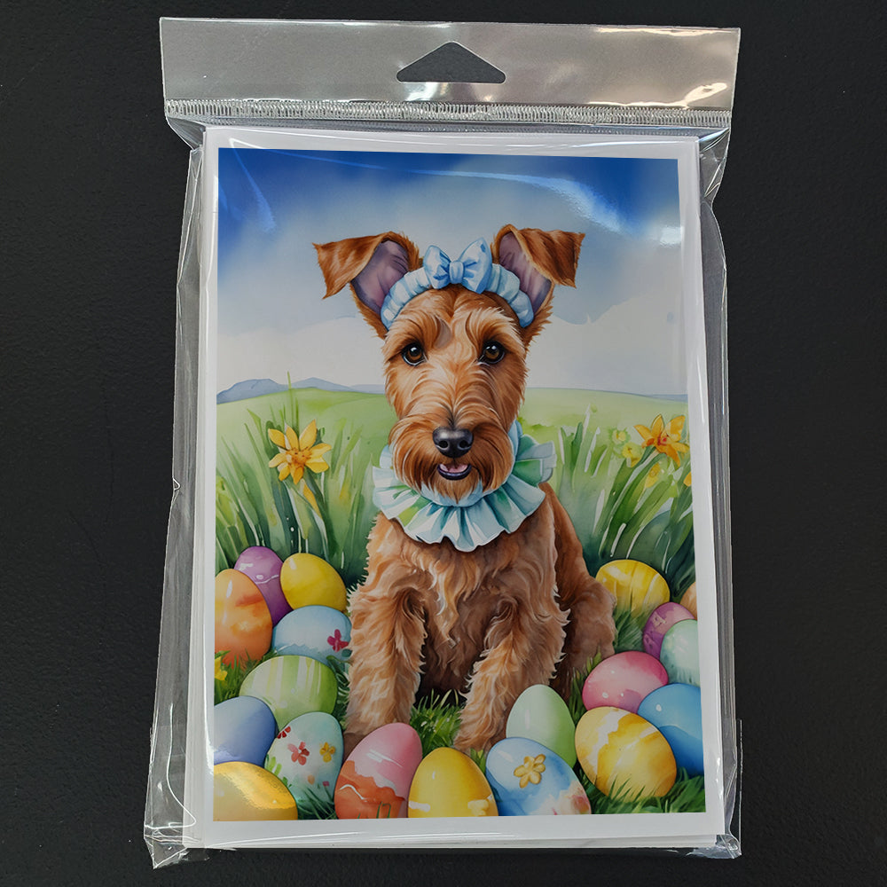 Irish Terrier Easter Egg Hunt Greeting Cards Pack of 8