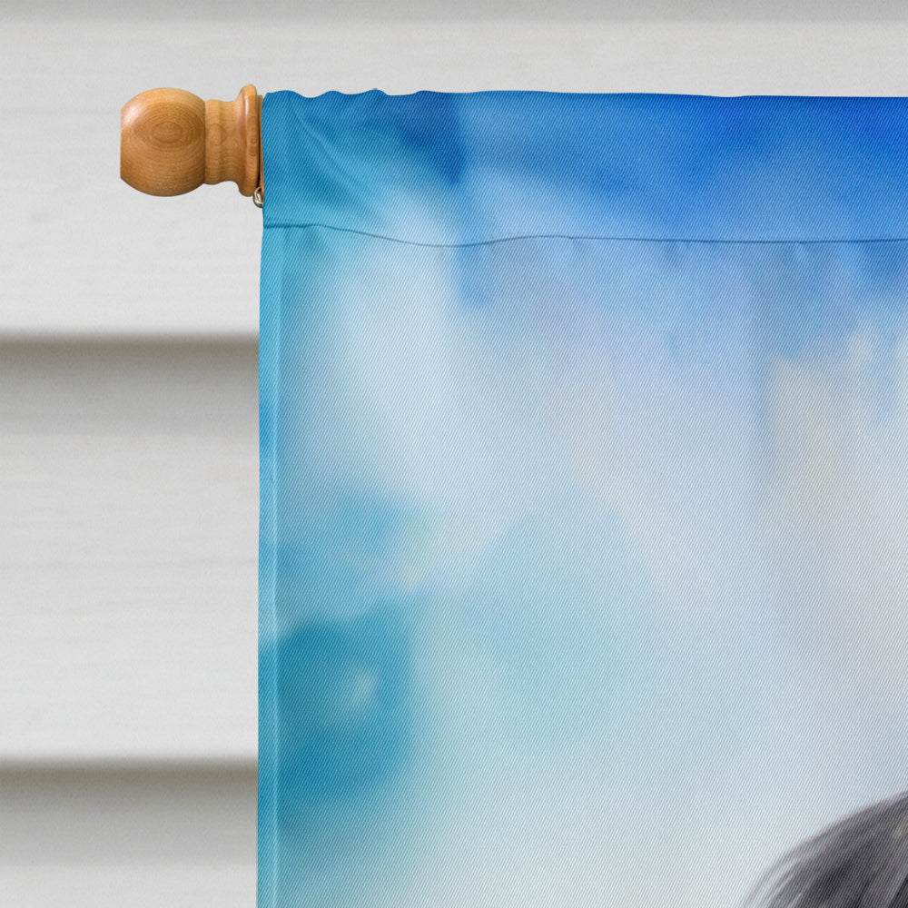 Japanese Chin Easter Egg Hunt House Flag