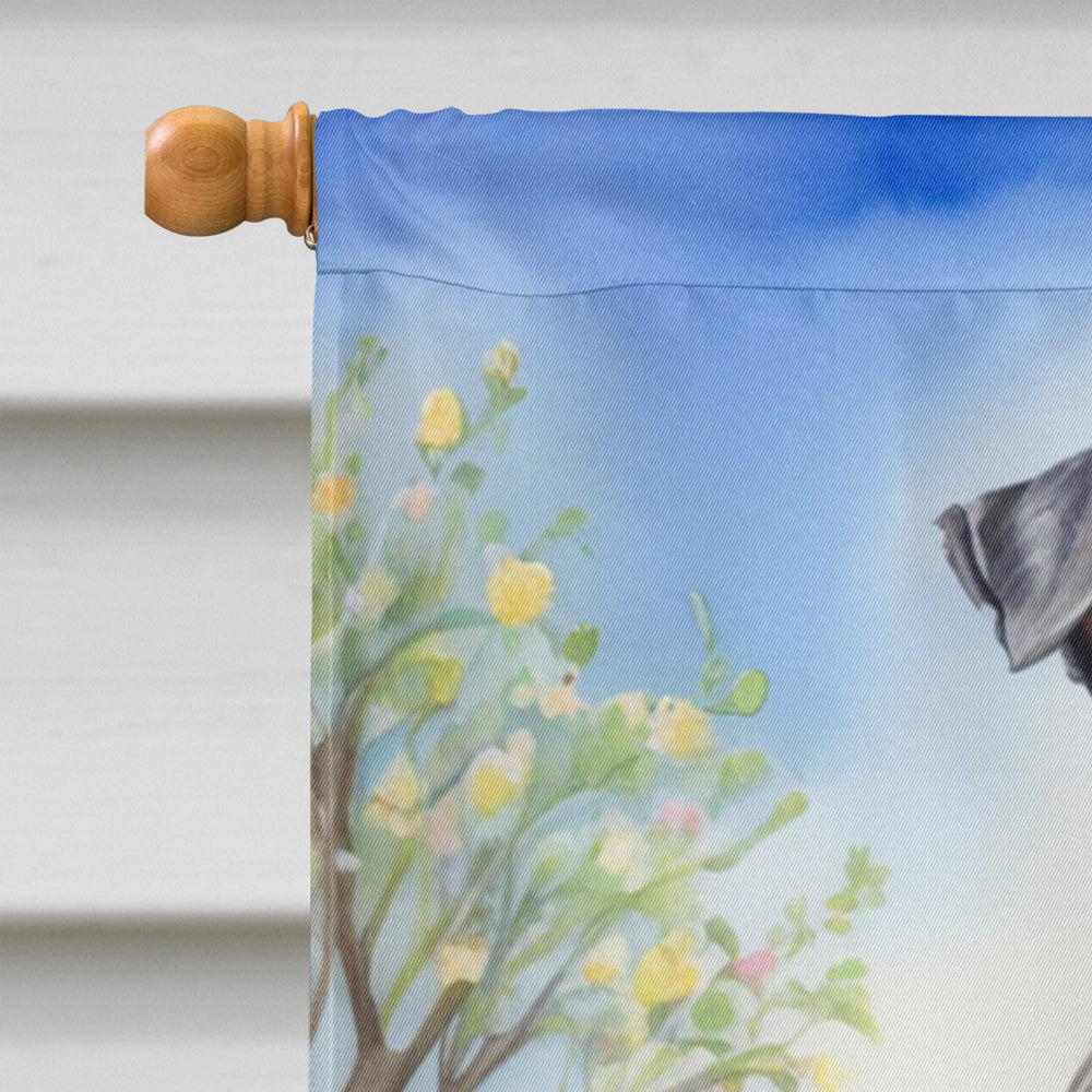 Kerry Blue Terrier Easter Egg Hunt House Flag