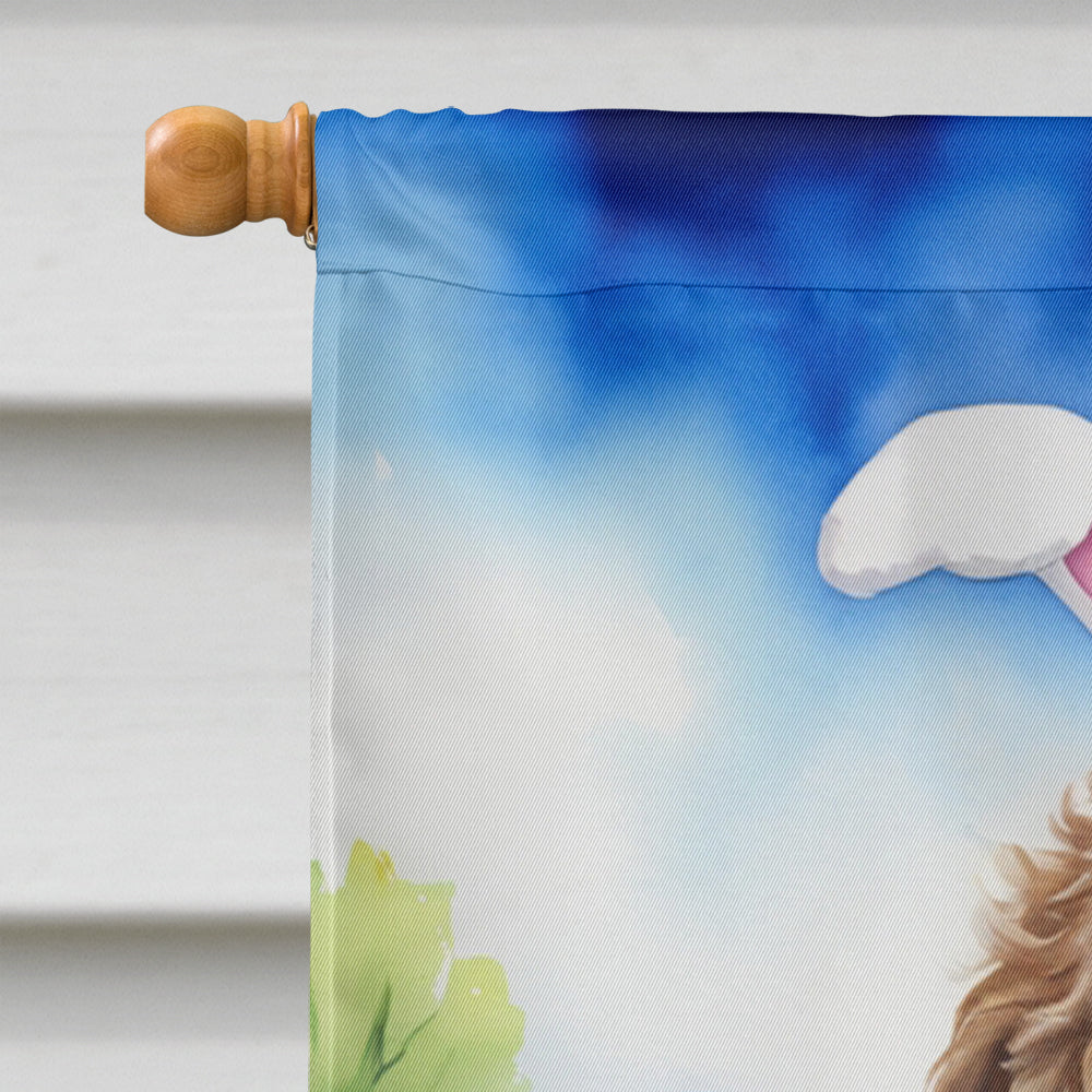 Labradoodle Easter Egg Hunt House Flag