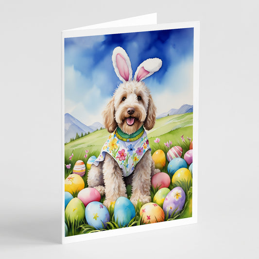 Buy this Labradoodle Easter Egg Hunt Greeting Cards Pack of 8