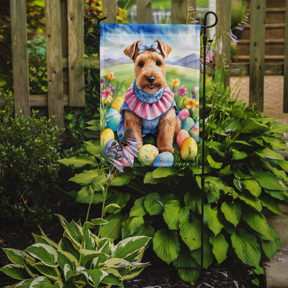 Lakeland Terrier Easter Egg Hunt Garden Flag