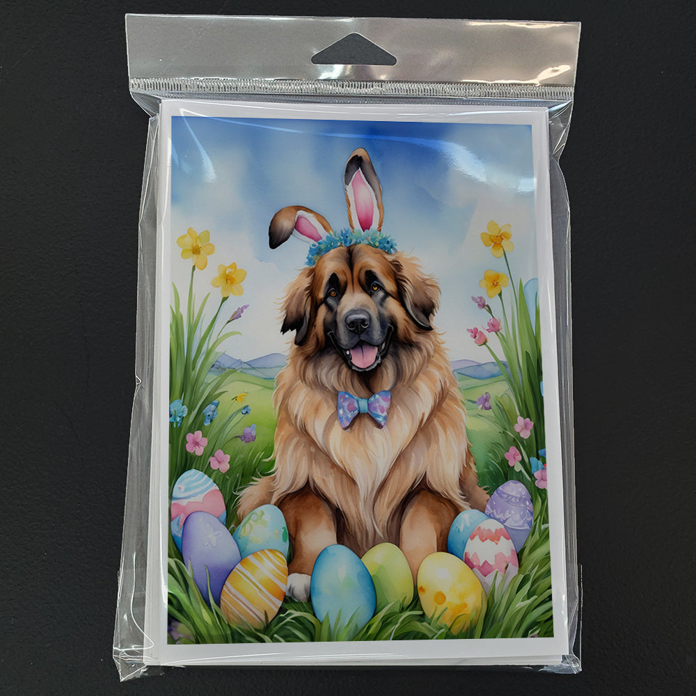 Leonberger Easter Egg Hunt Greeting Cards Pack of 8