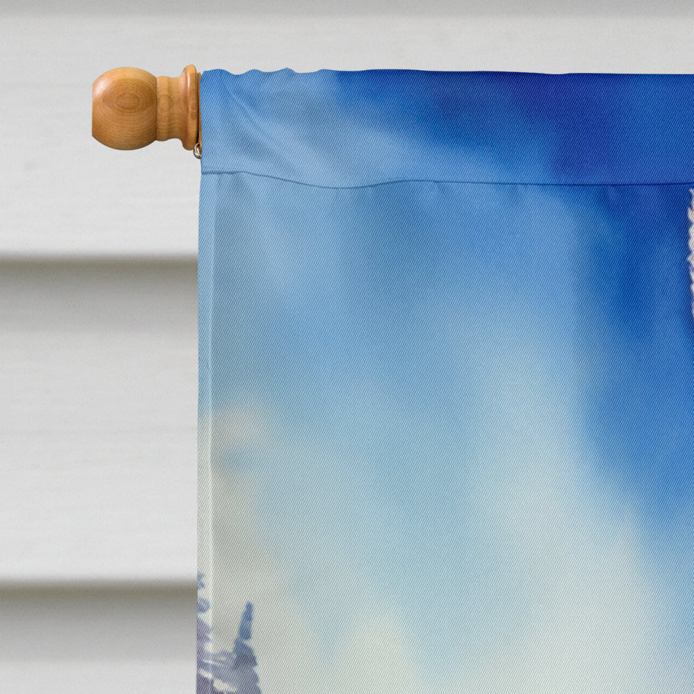 Lhasa Apso Easter Egg Hunt House Flag