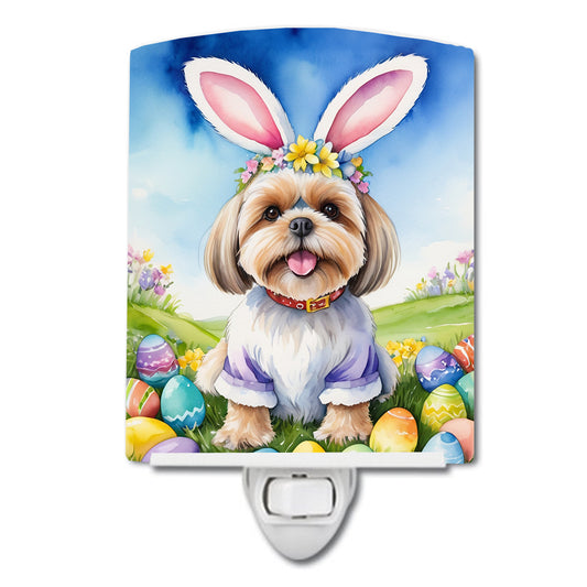 Buy this Lhasa Apso Easter Egg Hunt Ceramic Night Light