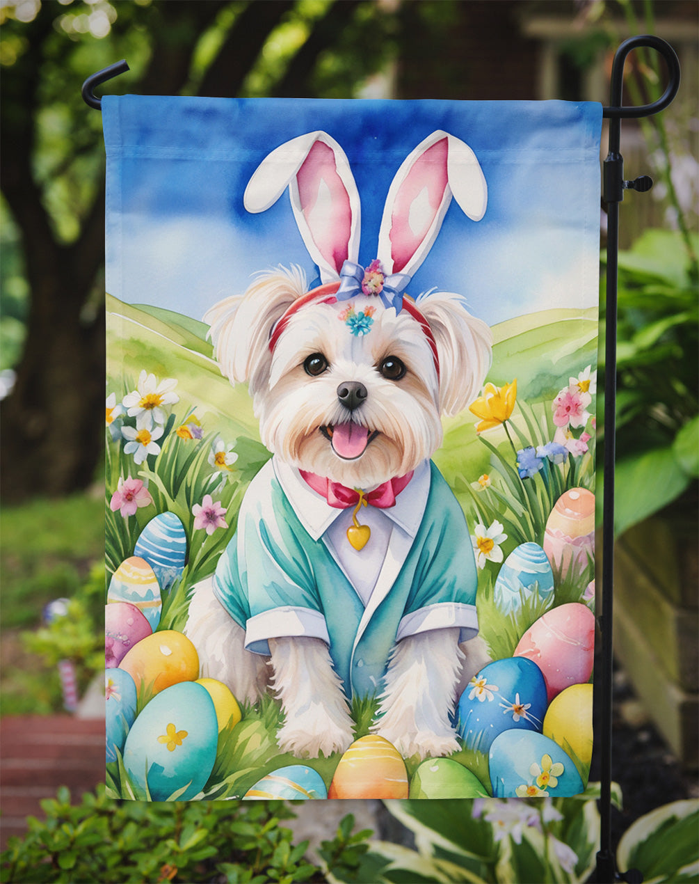 Maltese Easter Egg Hunt Garden Flag