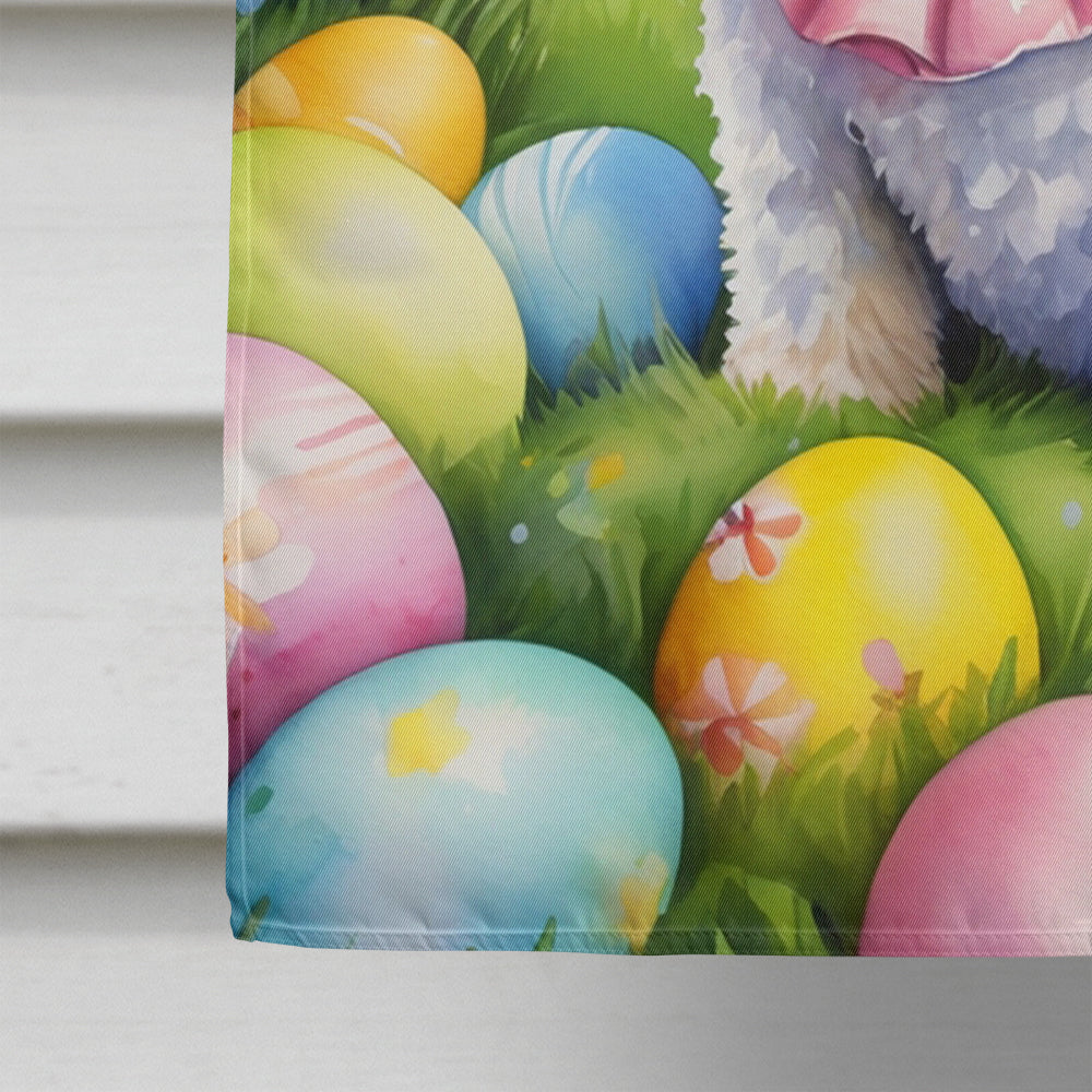 Maltipoo Easter Egg Hunt House Flag