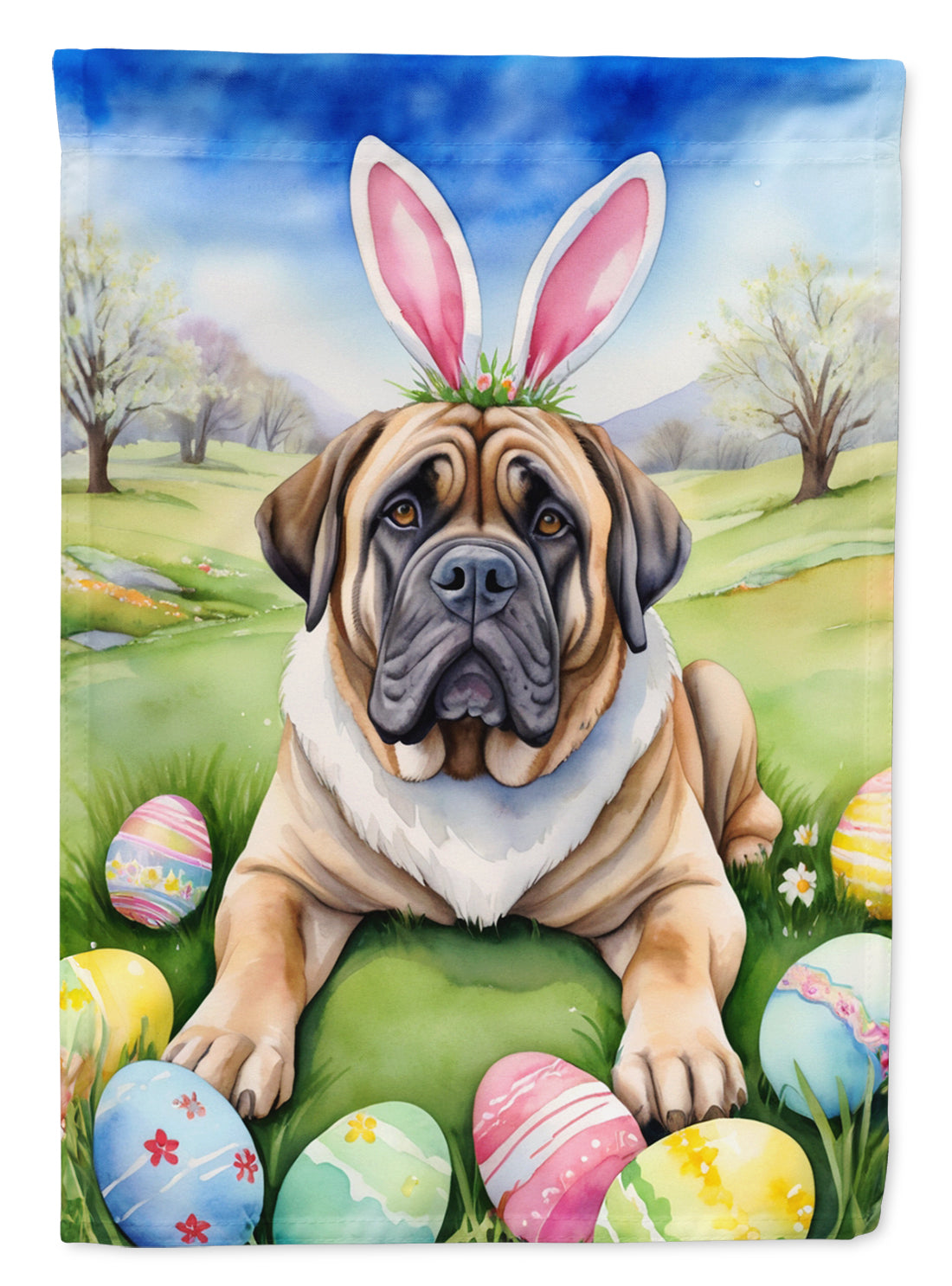 Buy this Mastiff Easter Egg Hunt House Flag