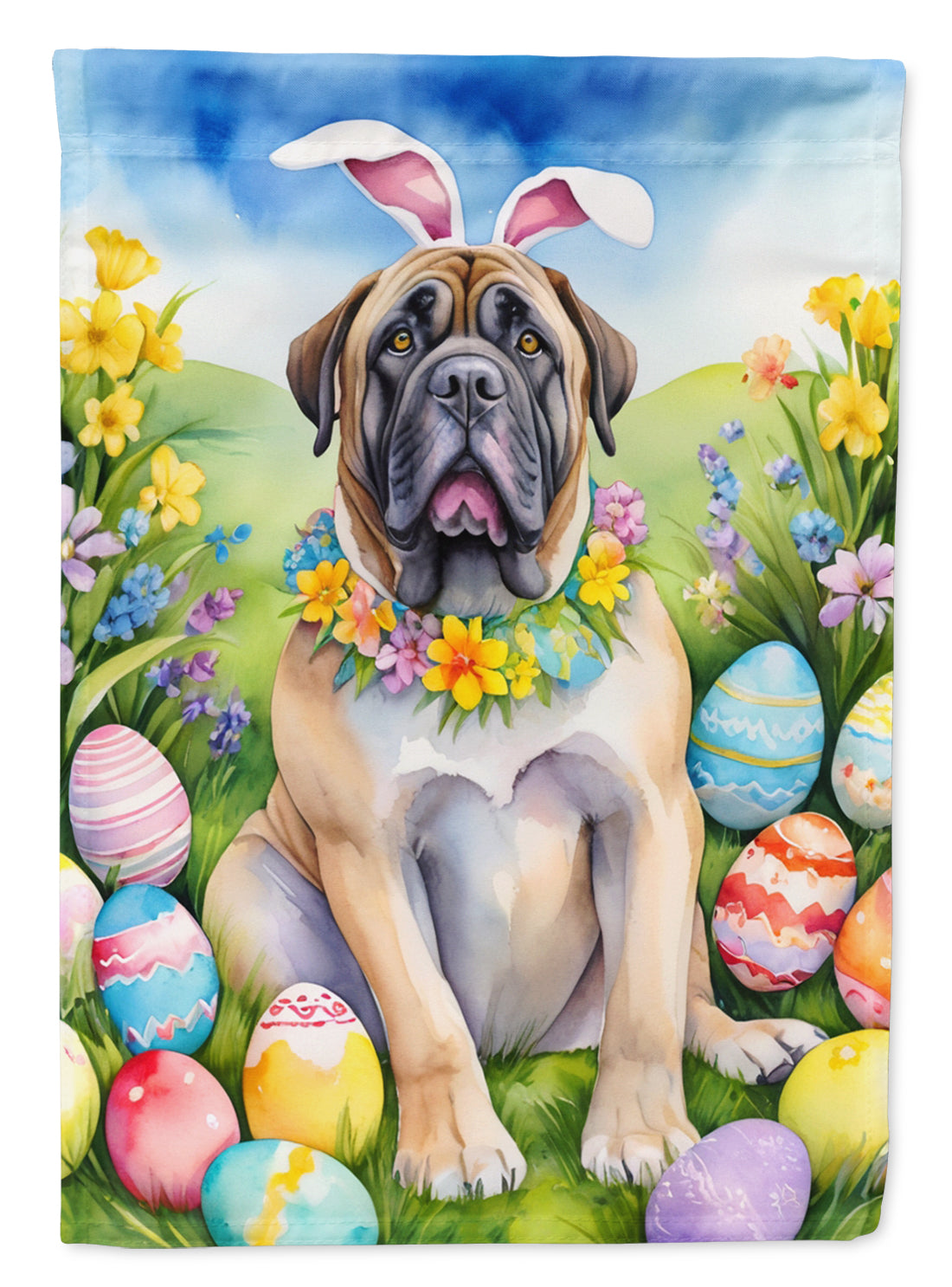 Buy this Mastiff Easter Egg Hunt Garden Flag