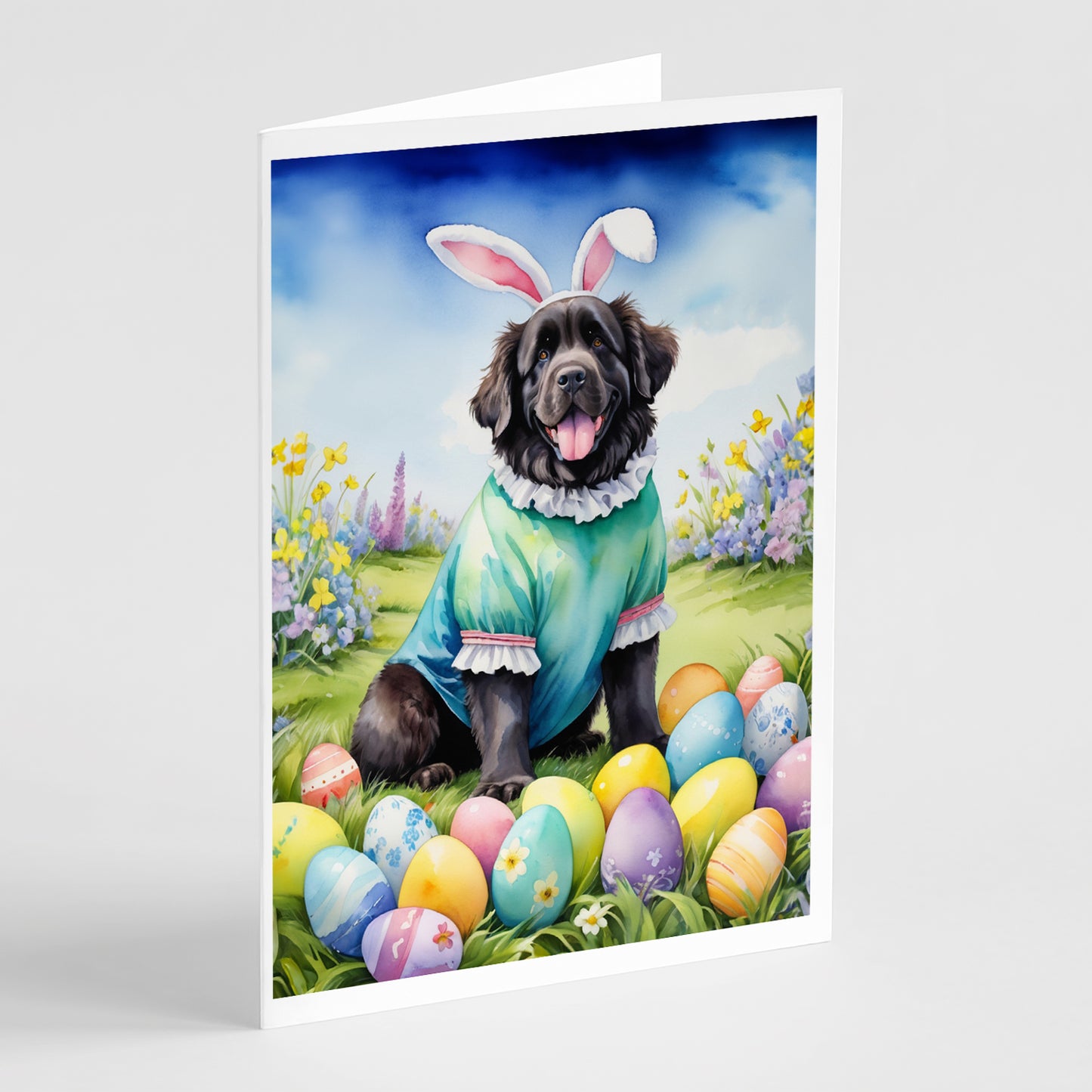 Buy this Newfoundland Easter Egg Hunt Greeting Cards Pack of 8