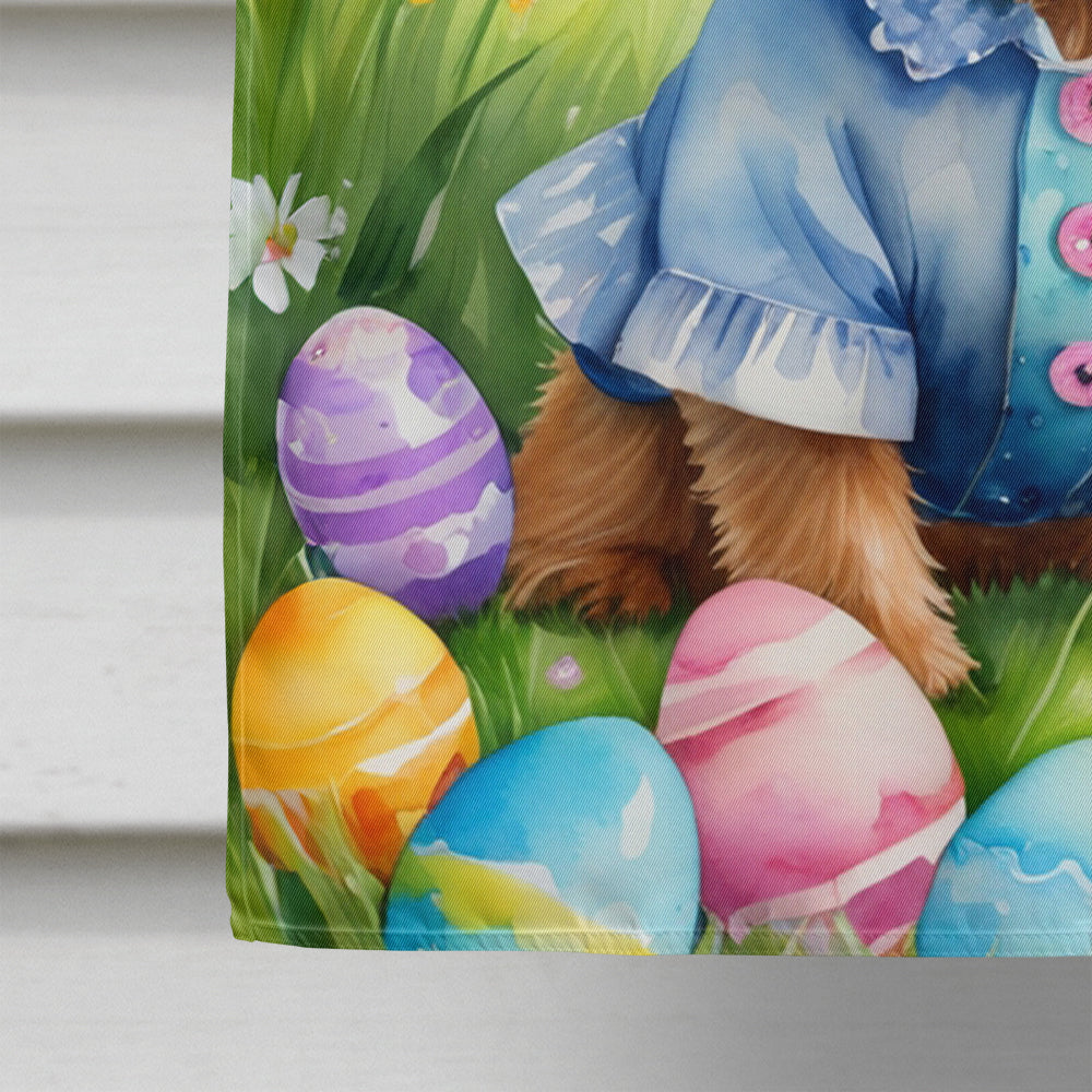 Norwich Terrier Easter Egg Hunt House Flag