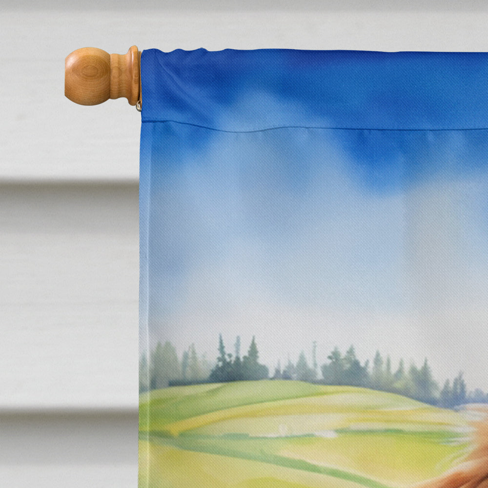 Nova Scotia Duck Tolling Retriever Easter Egg Hunt House Flag