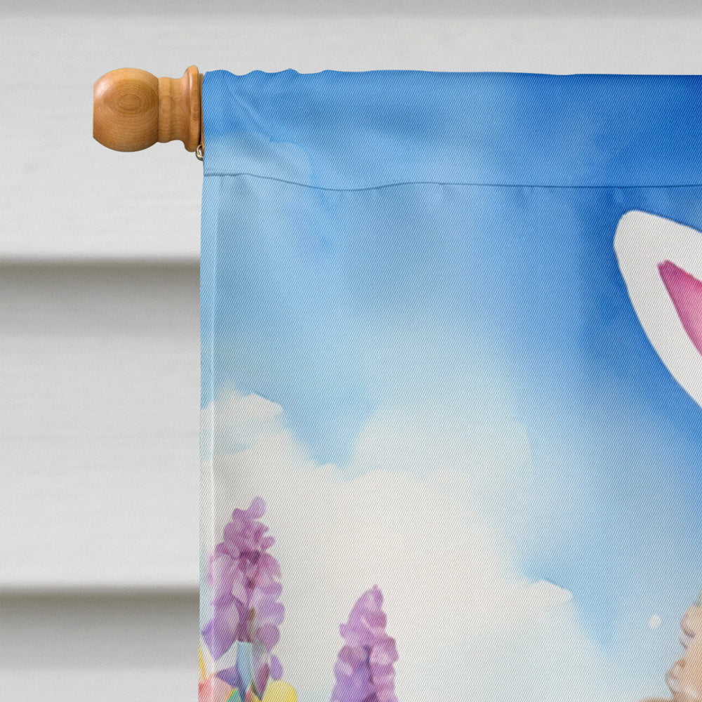 Chocolate Poodle Easter Egg Hunt House Flag