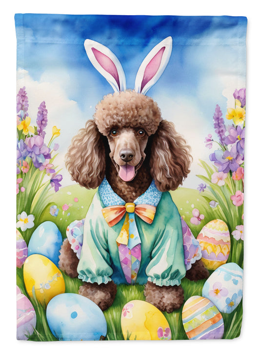 Buy this Chocolate Poodle Easter Egg Hunt Garden Flag