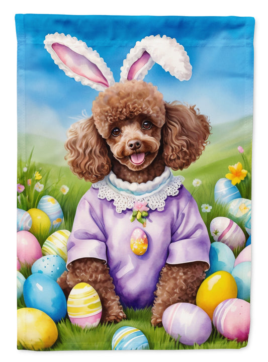 Buy this Chocolate Poodle Easter Egg Hunt House Flag