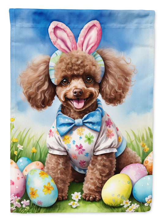 Buy this Chocolate Poodle Easter Egg Hunt Garden Flag