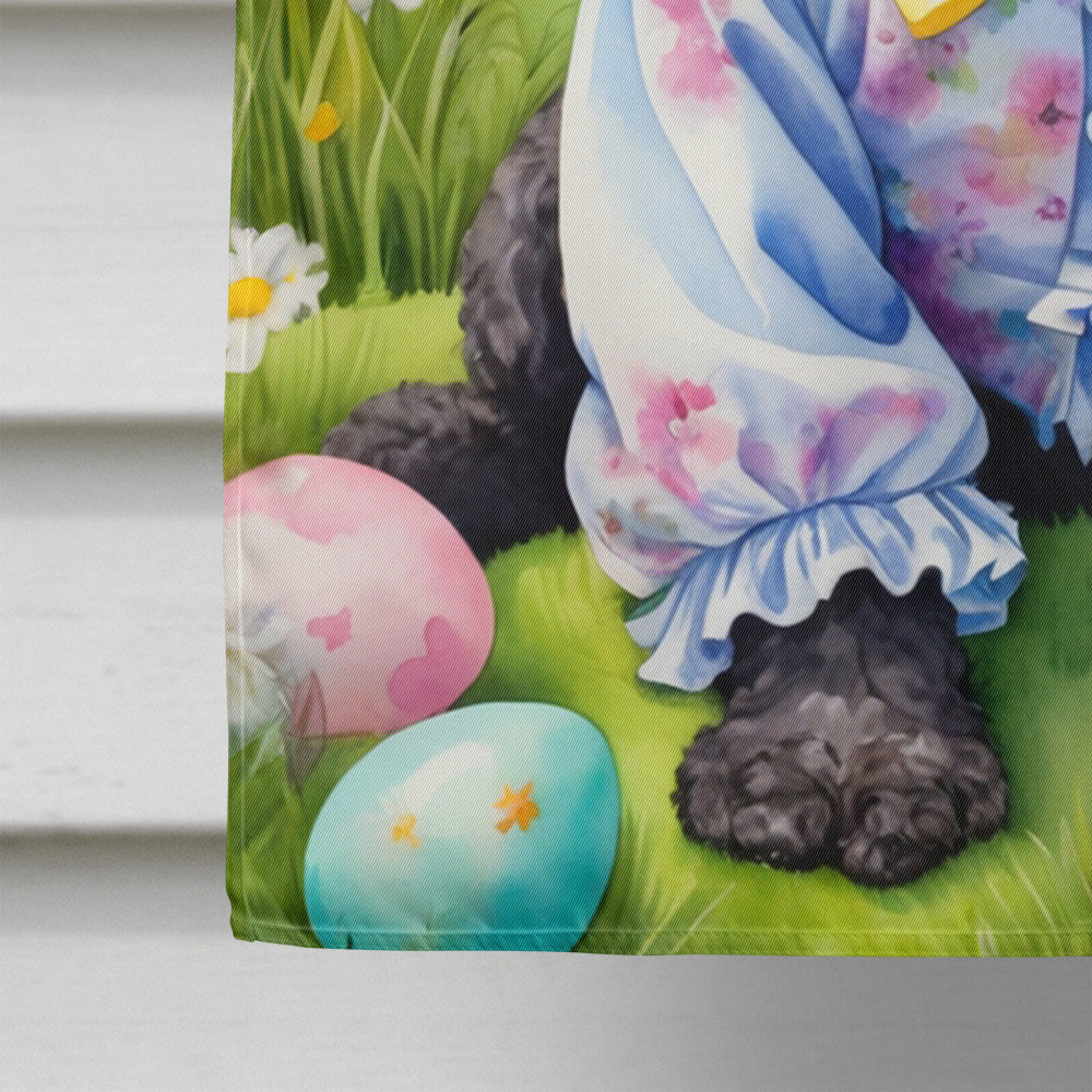 Portuguese Water Dog Easter Egg Hunt House Flag