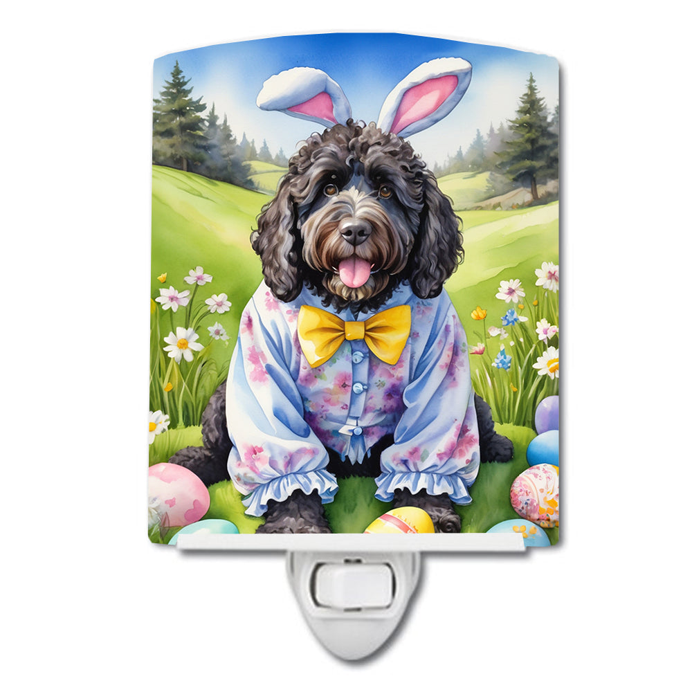 Buy this Portuguese Water Dog Easter Egg Hunt Ceramic Night Light