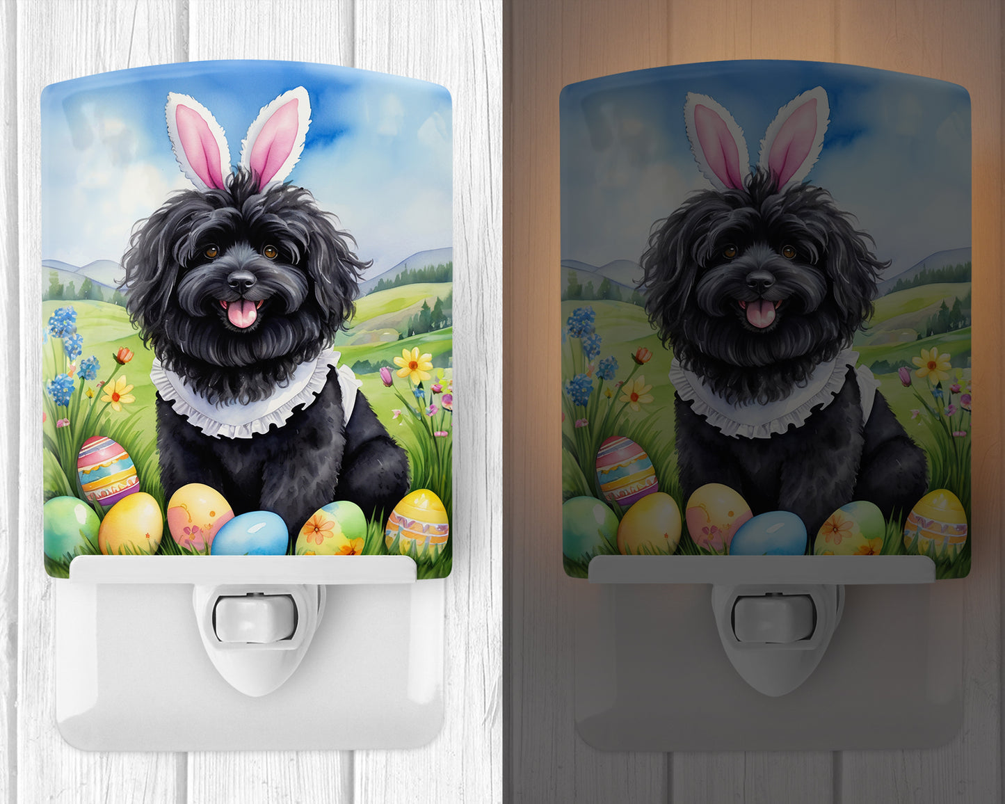 Puli Easter Egg Hunt Ceramic Night Light