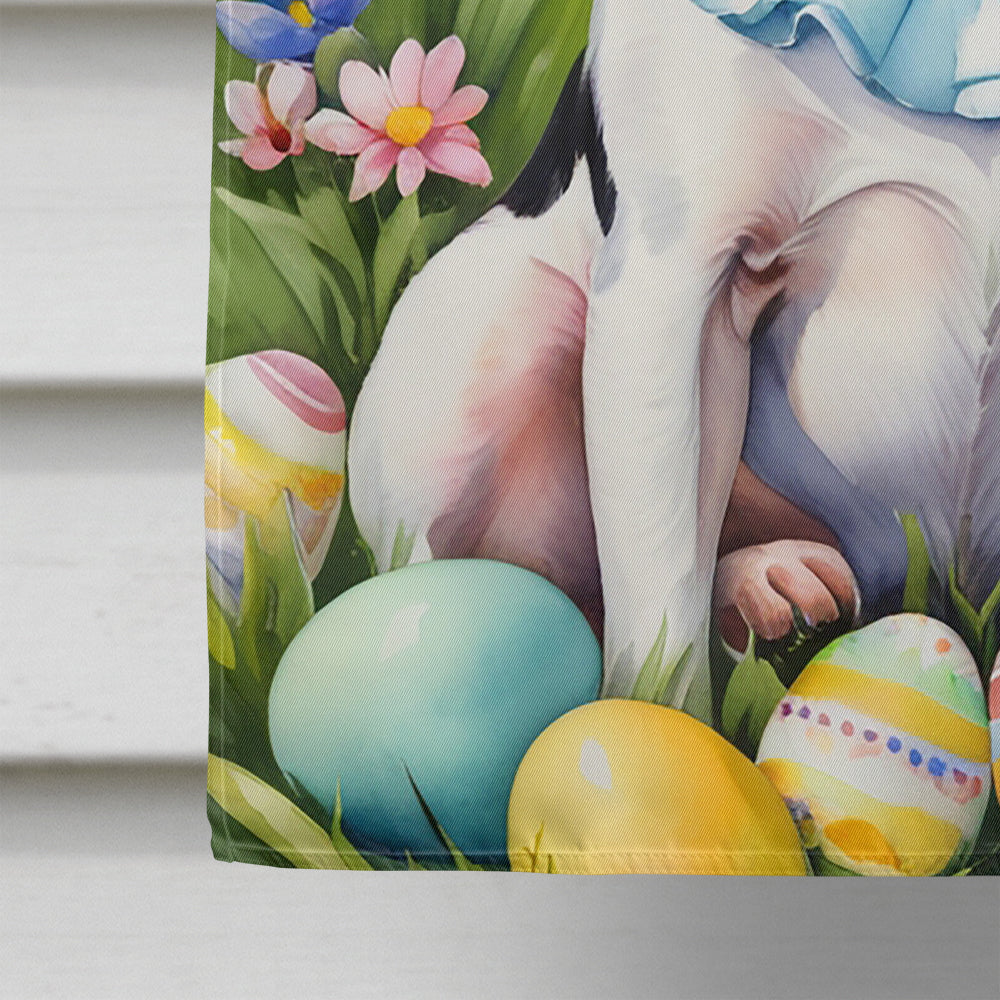 Rat Terrier Easter Egg Hunt House Flag