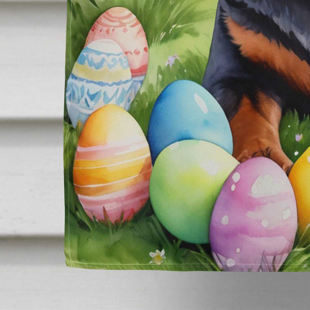 Rottweiler Easter Egg Hunt House Flag