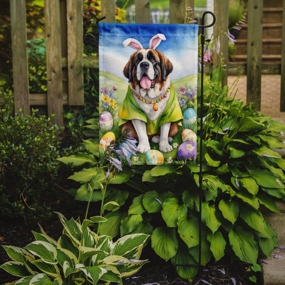 Saint Bernard Easter Egg Hunt Garden Flag