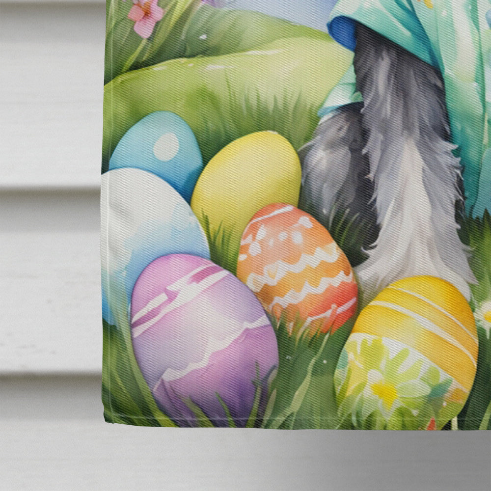 Schnauzer Easter Egg Hunt House Flag