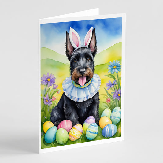 Buy this Scottish Terrier Easter Egg Hunt Greeting Cards Pack of 8