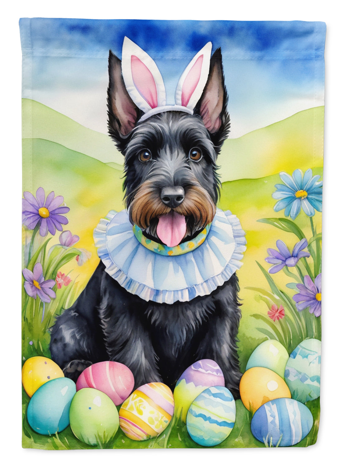 Buy this Scottish Terrier Easter Egg Hunt Garden Flag