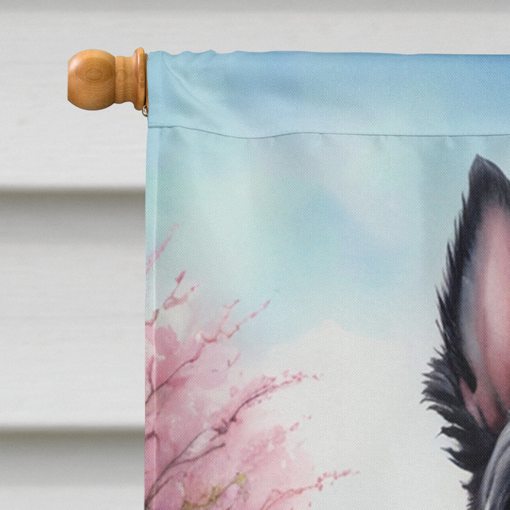 Scottish Terrier Easter Egg Hunt House Flag
