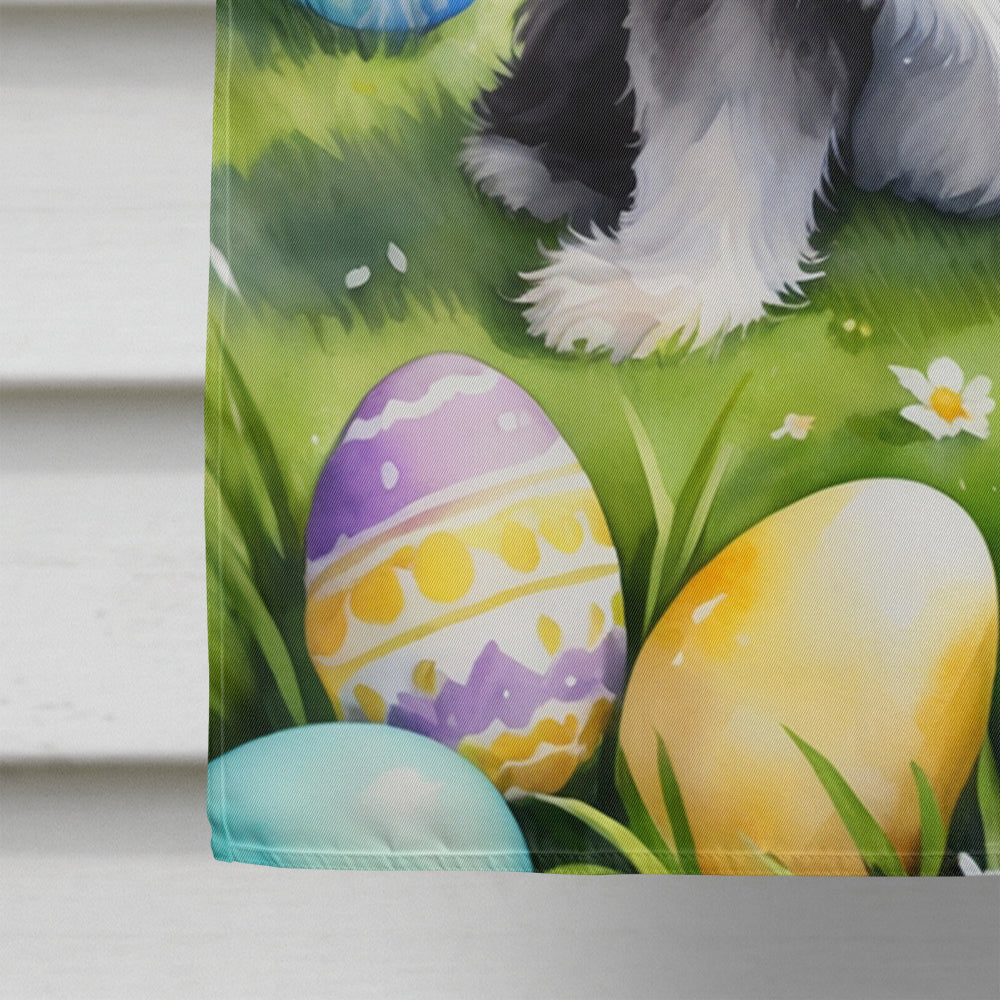 Shih Tzu Easter Egg Hunt House Flag