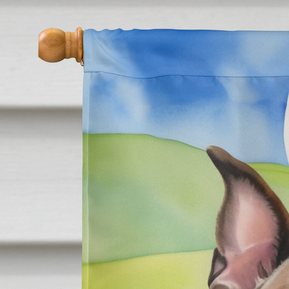 Staffordshire Bull Terrier Easter Egg Hunt House Flag