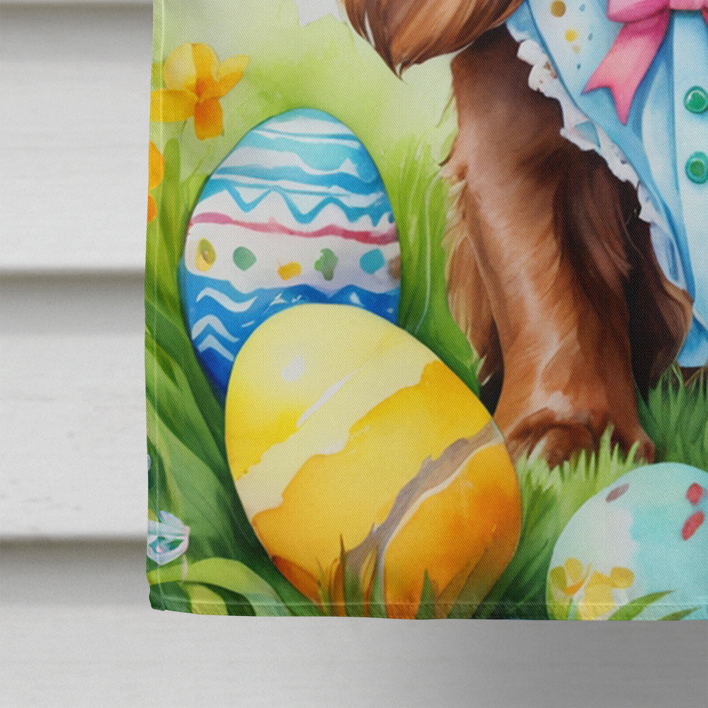 Sussex Spaniel Easter Egg Hunt House Flag