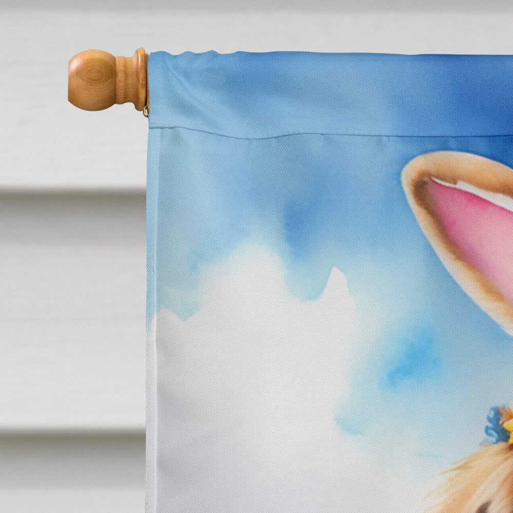 Tibetan Mastiff Easter Egg Hunt House Flag