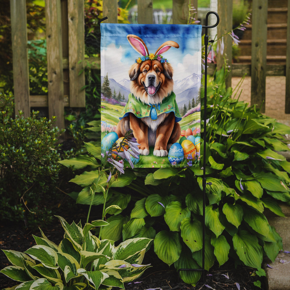 Tibetan Mastiff Easter Egg Hunt Garden Flag