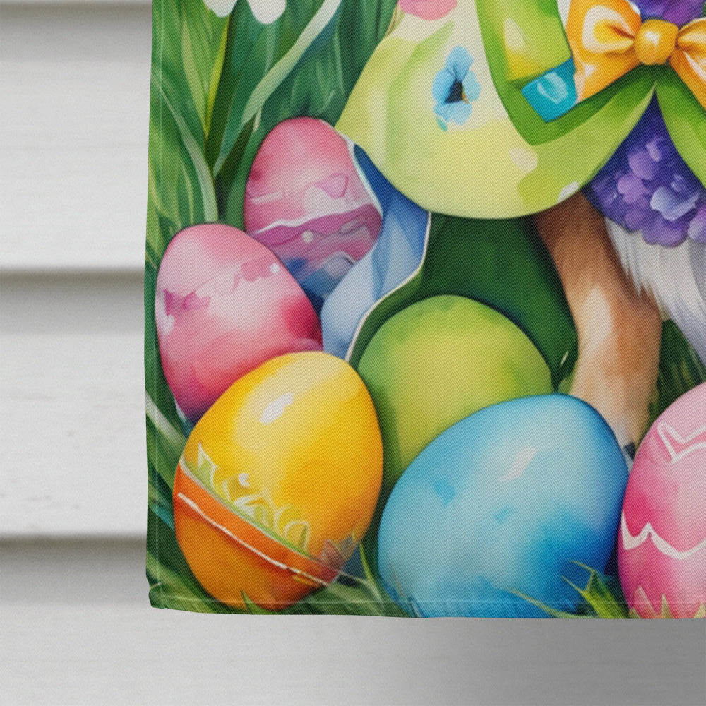 Tibetan Spaniel Easter Egg Hunt House Flag