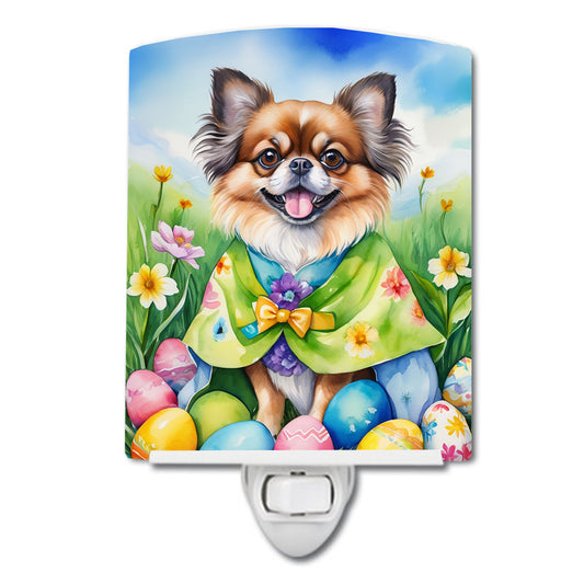 Buy this Tibetan Spaniel Easter Egg Hunt Ceramic Night Light