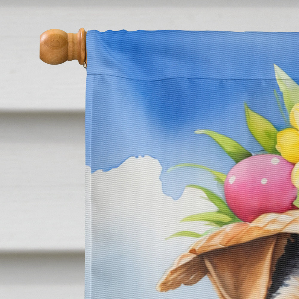 Welsh Terrier Easter Egg Hunt House Flag