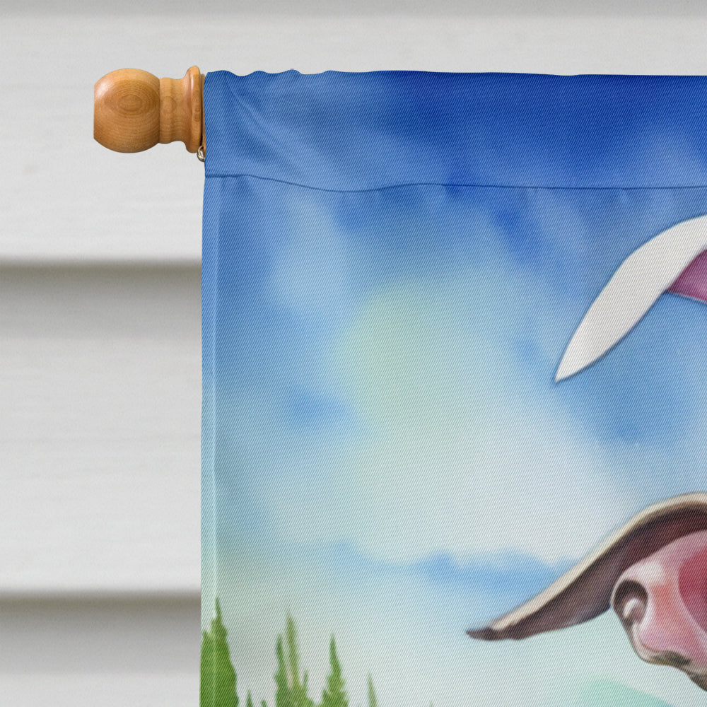 Whippet Easter Egg Hunt House Flag